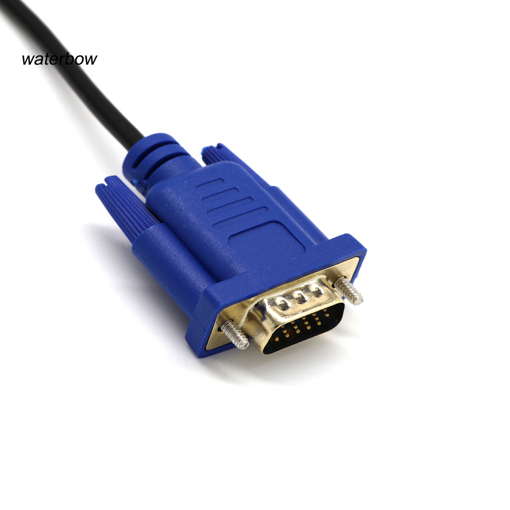 ww Stable Plug and Play PVC DVI (24+5 pin) Male to VGA Male Adapter Cable for Video