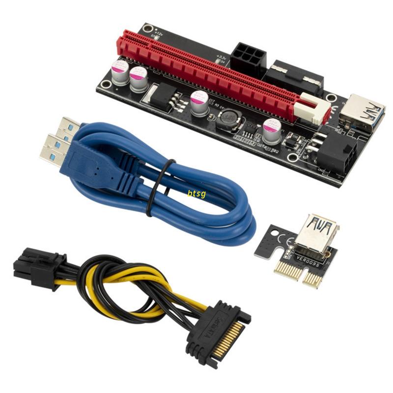 Card Chuyển Đổi USB3.0 PCIE1X Sang 16X Cho Bo Mạch Chủ PCI-E slot 1X 2X 4X 8X 16
