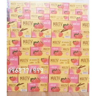 Nước uống lúa mạch Malty Mâm Xôi