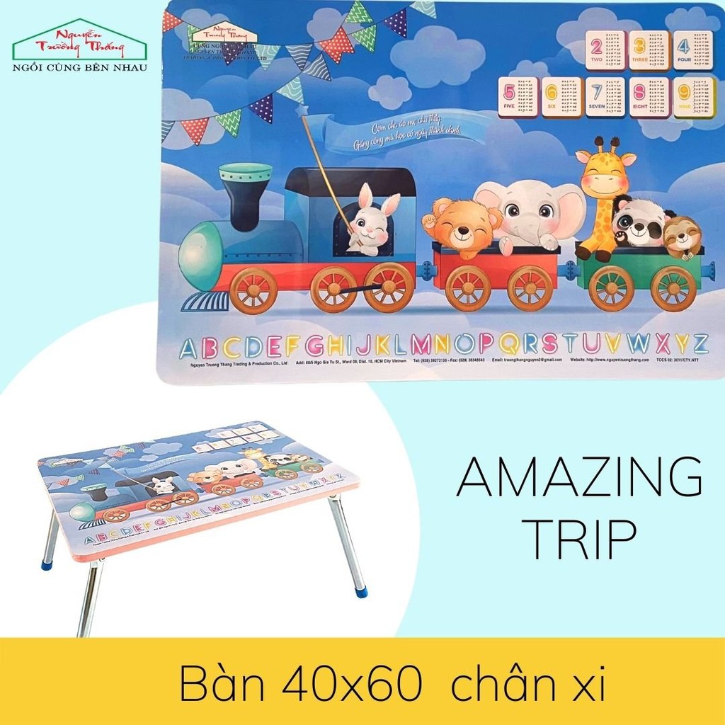 Bàn xếp học sinh xếp gọn 4 chân | Bàn xếp sinh viên ngồi đất size 40*60 | NGUYỄN TRƯỜNG THẮNG Folding Table