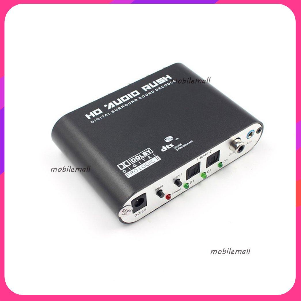 Mới Digital 5.1 Audio Decoder Dolby Dts/Ac-3 Optical To 5.1-Channel Digital 5.1 Audio  Decoder  Dolby Dts/Ac-3