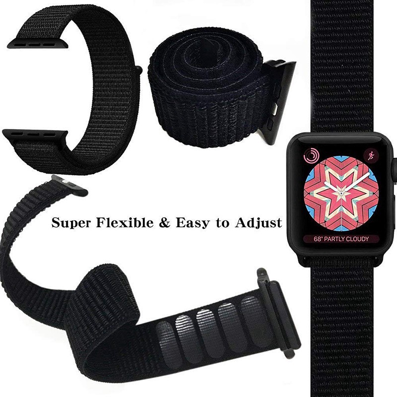 【Apple Watch Strap】Dây đeo nylon cho đồng hồ thông minh Apple Watch Series 6 / se / 5 /4 / 3 / 2 / 1 ( 38 / 40mm / 42mm / 44mm )