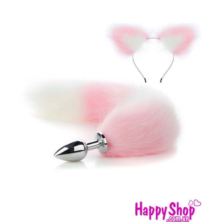 Cosplay hồ ly đáng yêu gợi cảm, bộ hóa trang đuôi và tai hồ ly dễ thương sexy SM08
