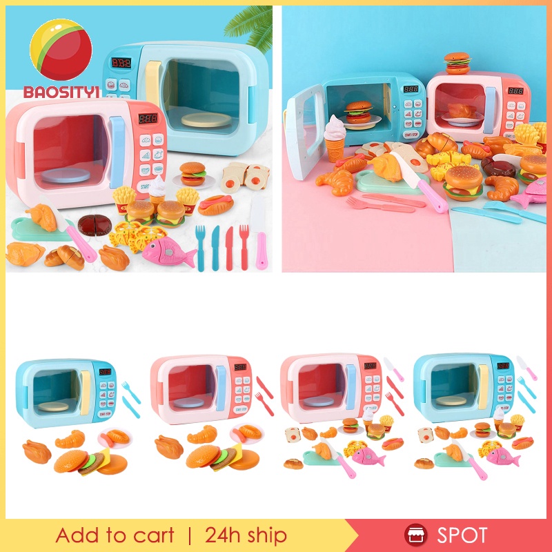 Lò Vi Sóng Đồ Chơi Giáo Dục 13 Món Cho Bé