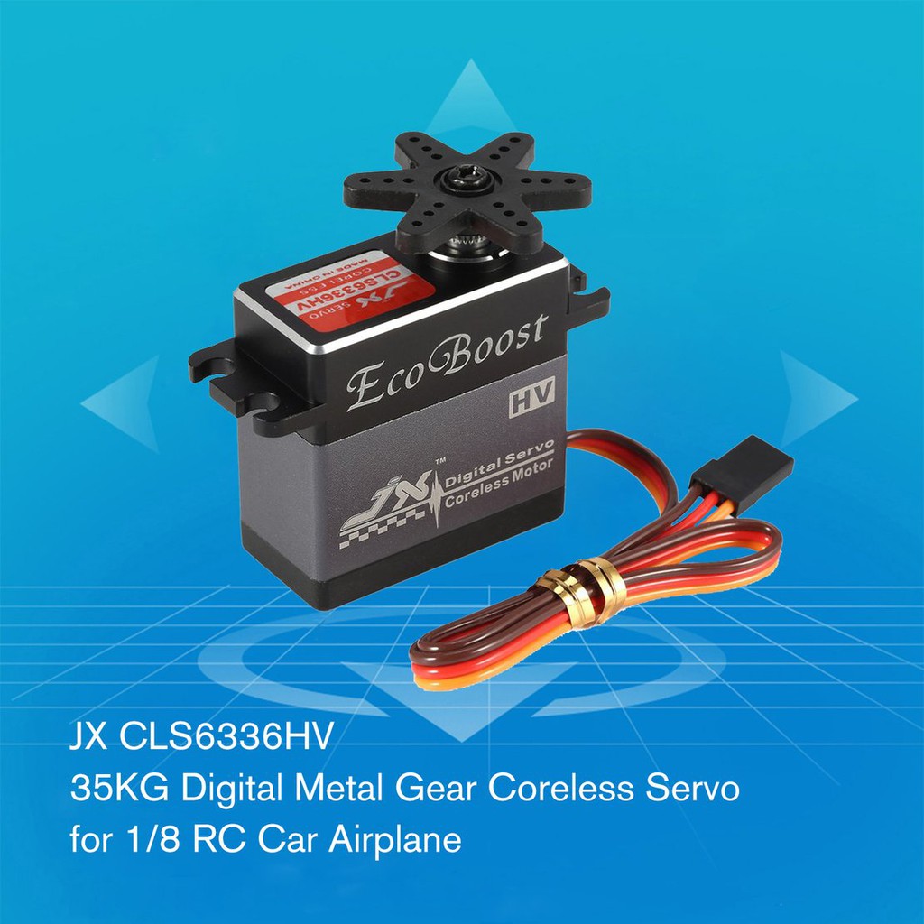 【điều khiển từ xa8/5】JX CLS6336HV 35KG Digital Metal Gear Coreless Servo for 1/8 RC Car Airplane