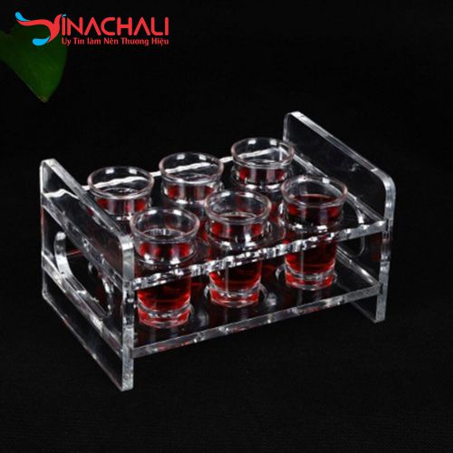 Khay Kệ Mica Đựng Ly Rượu 6 ô, 12 ô, 18 ô