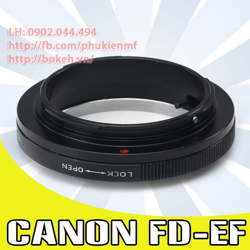 FD-EOS Mount adapter chuyển lens ngàm Canon FD FL sang body Canon EOS ( FL-EOS FD-CANON FL-CANON FD-EF)