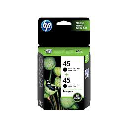 Mực in Phun HP 45 2-pack Black Original Ink Cartridges Đen (CC625AA) - Hàng Chính Hãng