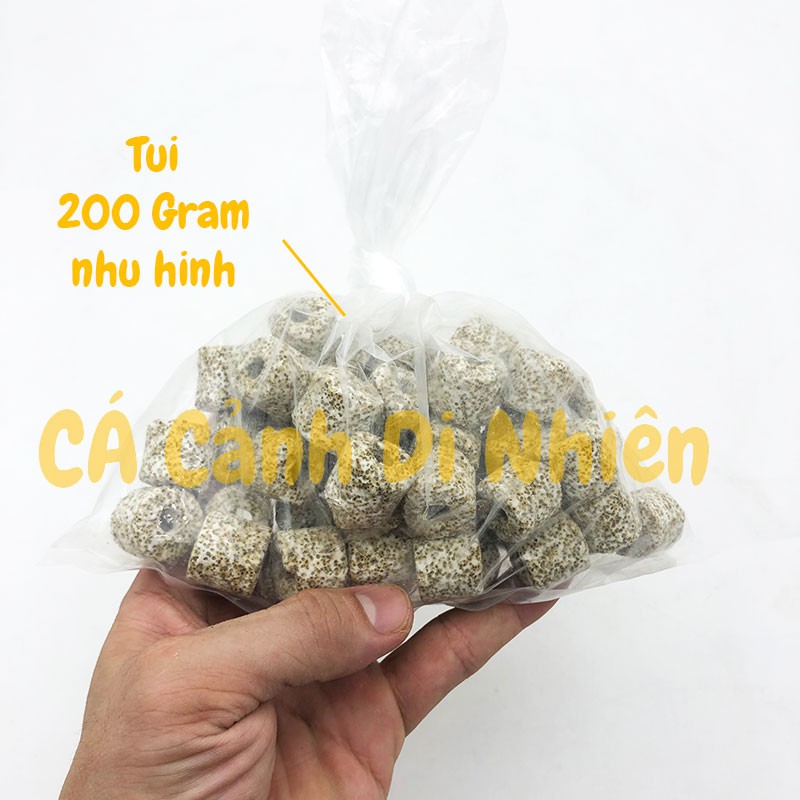 Sứ lọc Muối Tiêu mè đen 200 gram vật liệu lọc nước cho hồ cá