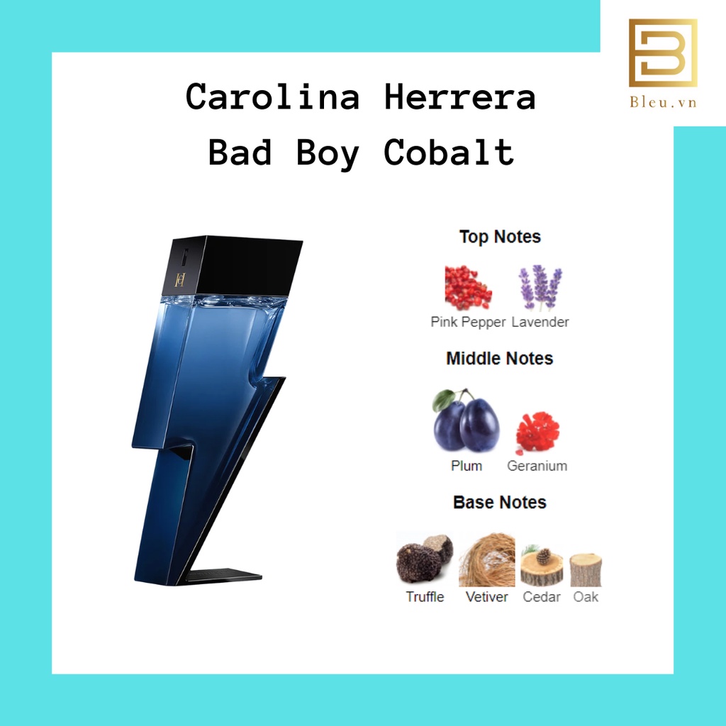 Mẫu dùng thử nước hoa nam Carolina Herrera Bad Boy Cobalt EDP