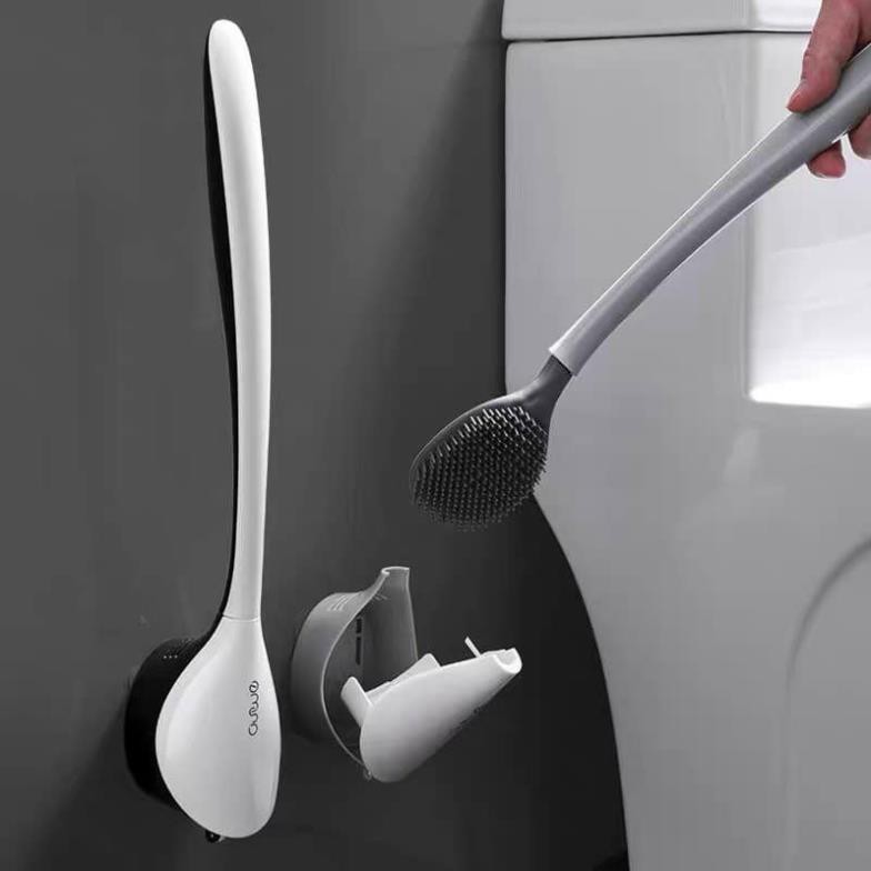 CHỔI CỌ TOILET SILICON, CỌ BỒN CẦU, CỌ VỆ SINH KÈM HỘP SIÊU TIỆN DỤNG - HÀNG LOẠI ĐẮT