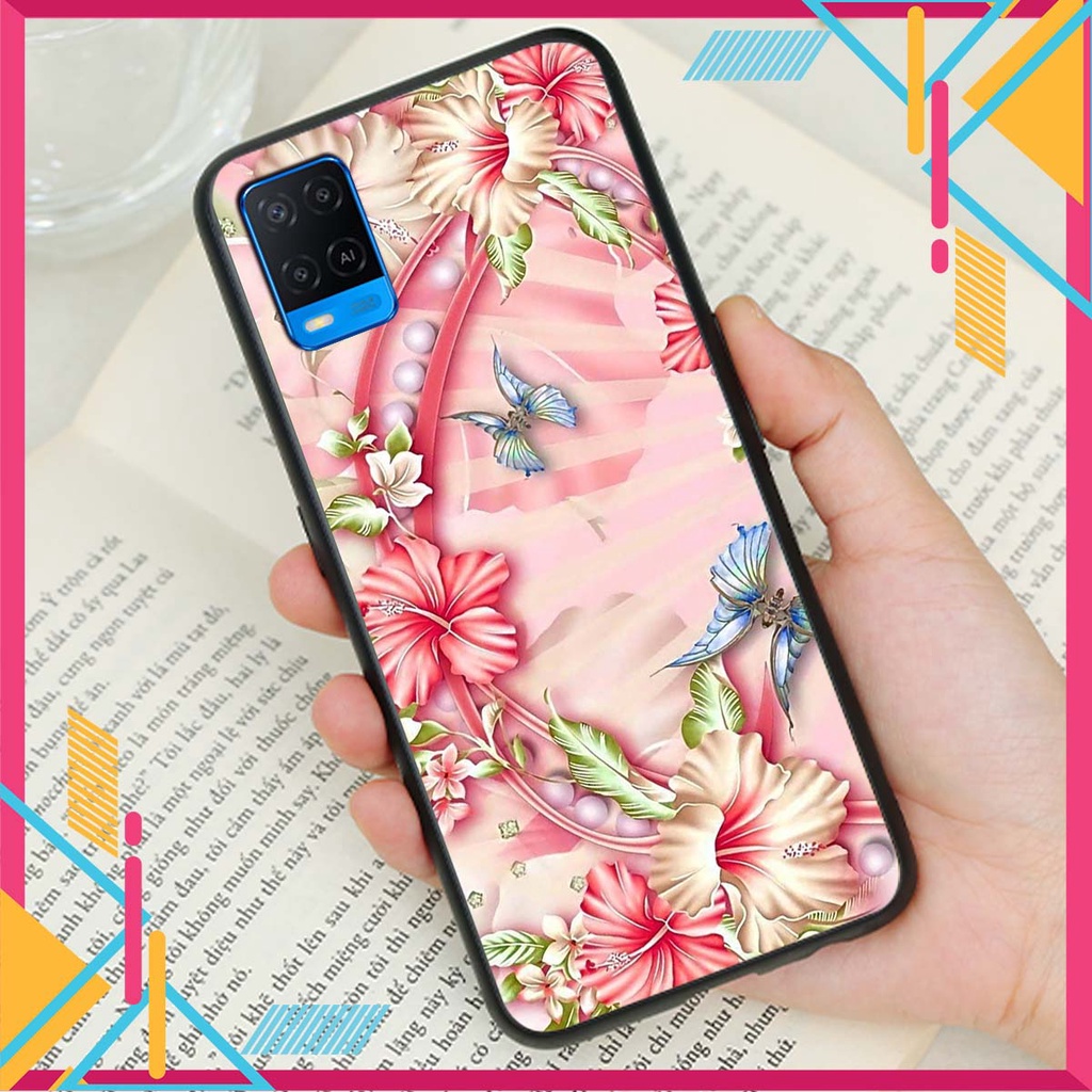 Ốp lưng Oppo A54 in hình hoa xinh xắn, hiện đại , thời trang ,phong cách