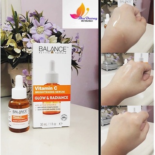 Serum Dưỡng Sáng Da, Mờ Thâm Balance Active Formula Vitamin C Brightening Serum Glow & Radiance 30ml