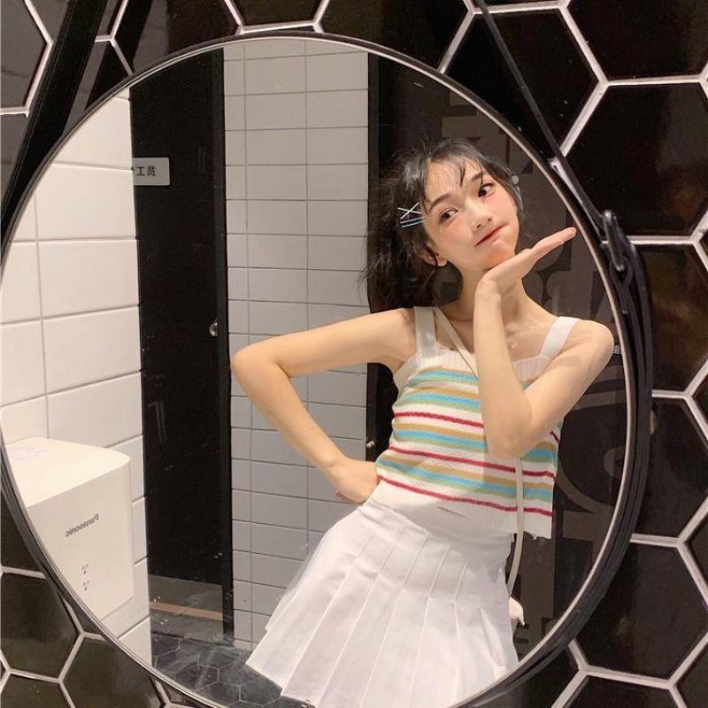 Áo Khoác Ghi Lê Chất Len Phối Màu Dễ Thương Đáng Yêu Xinh Xắn Cho Nữ | BigBuy360 - bigbuy360.vn