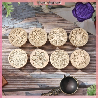 Con đóng dấu sáp họa tiết bông tuyết phong cách retro cho bao bì