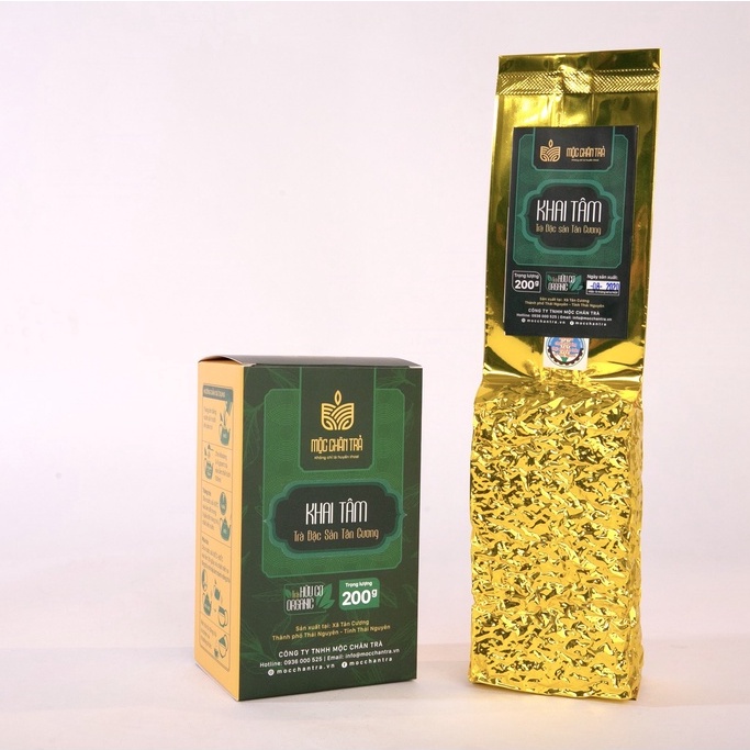 Trà Thái Nguyên Khai Tâm [𝐕𝐢𝐞𝐭𝐠𝐚𝐩 𝟓𝐬𝐚𝐨], chè Thái Nguyên, chè móc câu đặc sản - Mộc Chân Trà (100g, 200g, 500g) | BigBuy360 - bigbuy360.vn