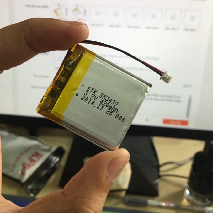Pin 3.7V 420mAh 353439 39x34x3.5MM dành cho các trang bị cầm tay - ShopThongMinh5.0