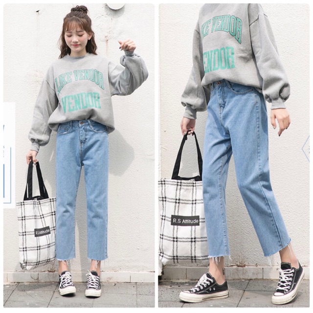 Trả order - Set quần jeans dáng suông