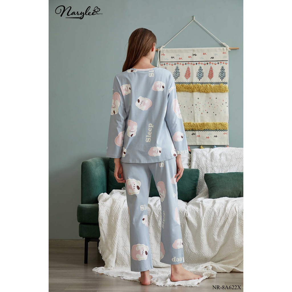 [Mã FASHIONMALLT4 giảm 15% đơn 150k] Bộ đồ mặc nhà 100% cotton cao cấp Narylee NR-8A622