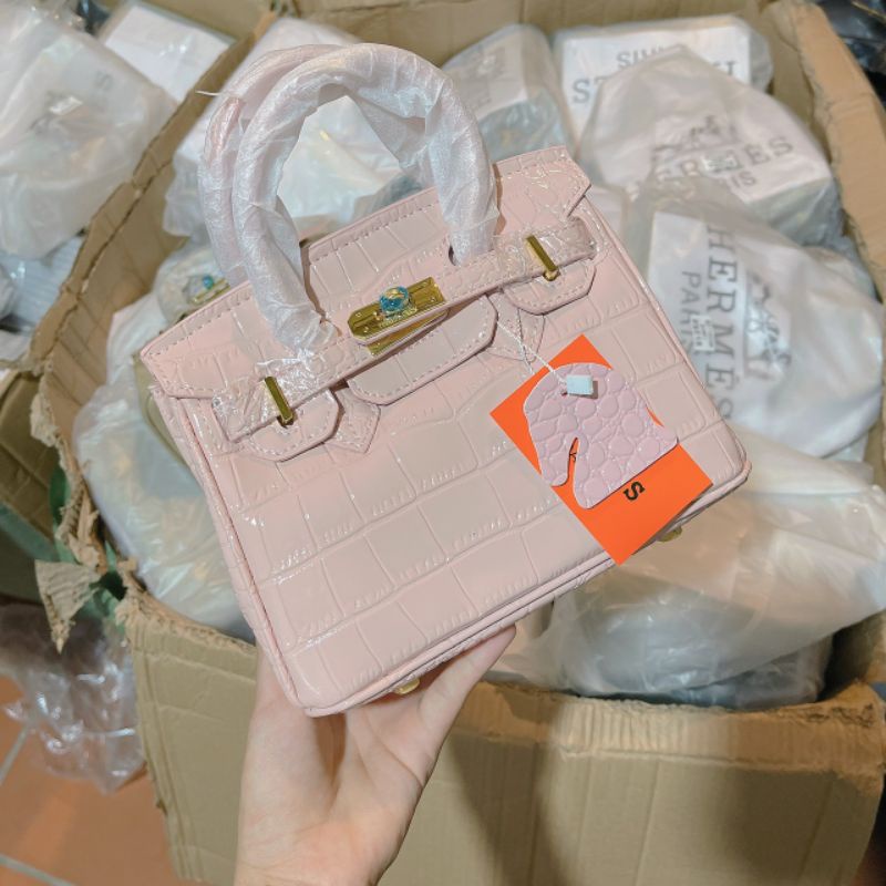 Túi B.Kinnn da rắn bóng size 20 chất siêu đẹp