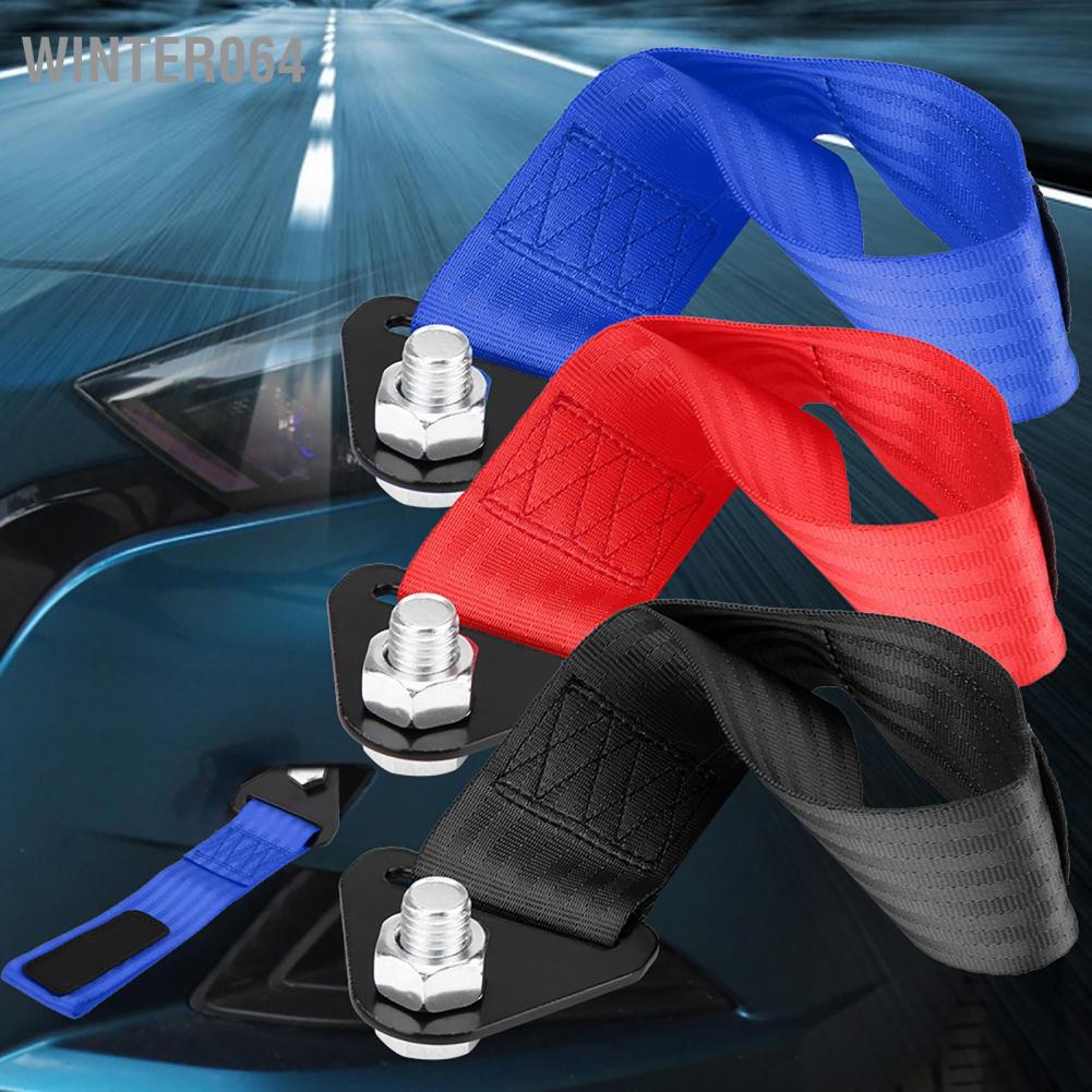 Phổ quát Racing Car Tow Strap Rope Cường độ cao cho Móc kéo Bumper Phía trước Phía sau