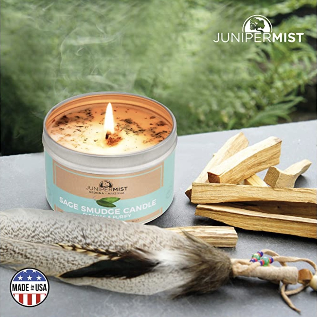 Nến Thơm Thanh Tẩy (Sage Smudge Candle) Tái Tạo Năng Lượng &amp; Hồi Phục Tâm Linh l XÔ THƠM THANH TẨY