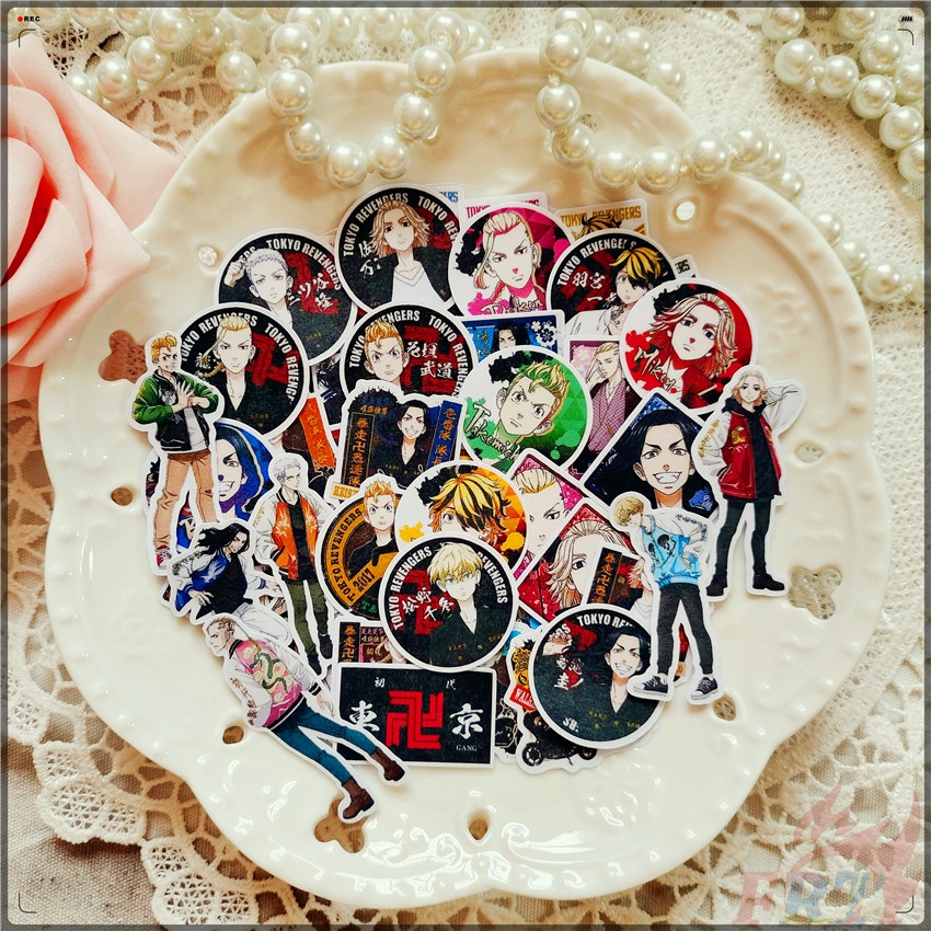 ★★★ Tokyo Revengers Q-5 Mini Diary Manual Stickers ★★★ 40Pcs/Set Anime DIY Fashion Scrapbooks Album Decor Decals Stickers