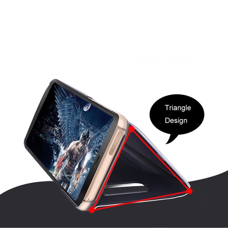 Ốp Điện Thoại Nắp Lật Mặt Gương Thông Minh Chống Sốc Cho Samsung Galaxy S22 S22 Plus S22 Ultra