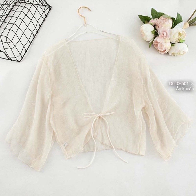 Áo khoác voan mỏng croptop 0622