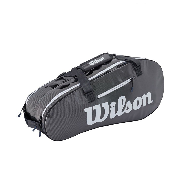 Túi Đựng Vợt Tennis Wilson Super Tour 2 Black 6 Pack 2019