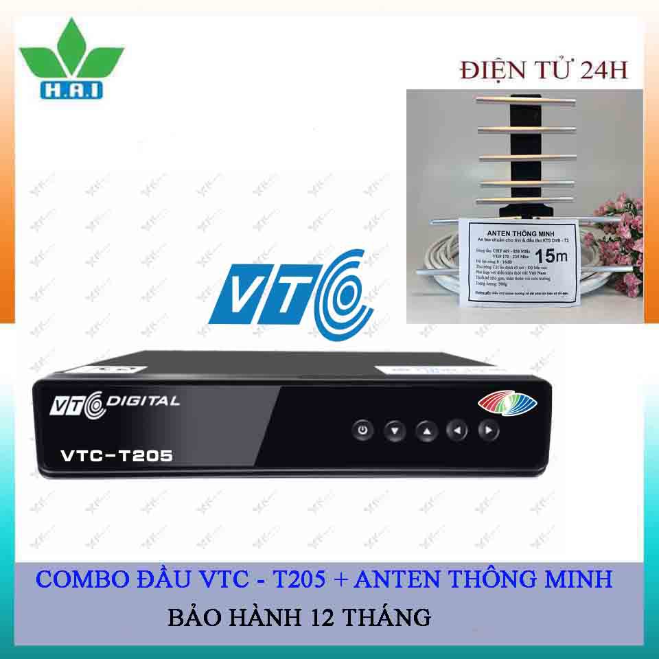 Đầu thu DVBT2 - T201 Kèm Eten 15m