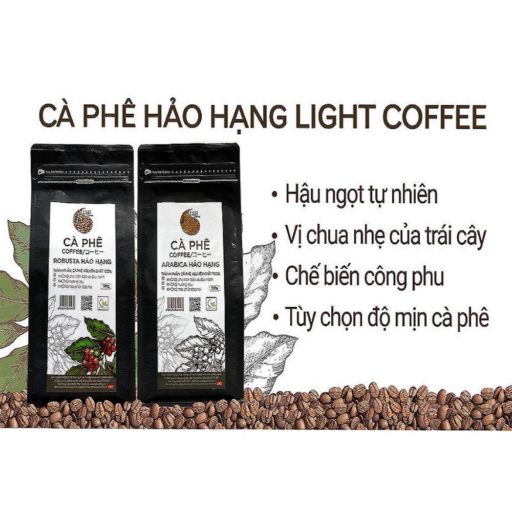 Cà phê hạt 7R3A Tỉ lệ hảo hạng 500g - Light Coffee