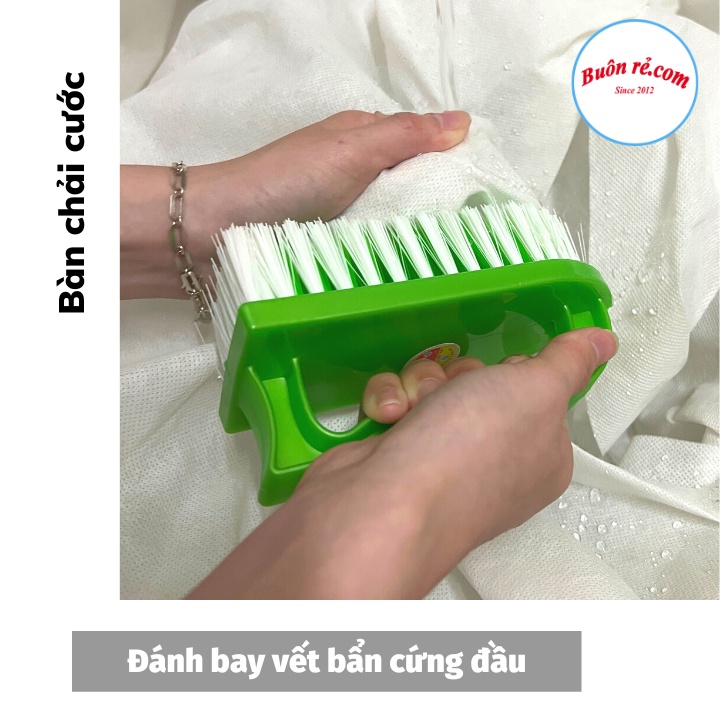 Bàn chải chà quần áo, giày dép có tay cầm Việt Nhật (5856) đa năng, chà sạch mọi vết bẩn -Buôn rẻ 01632