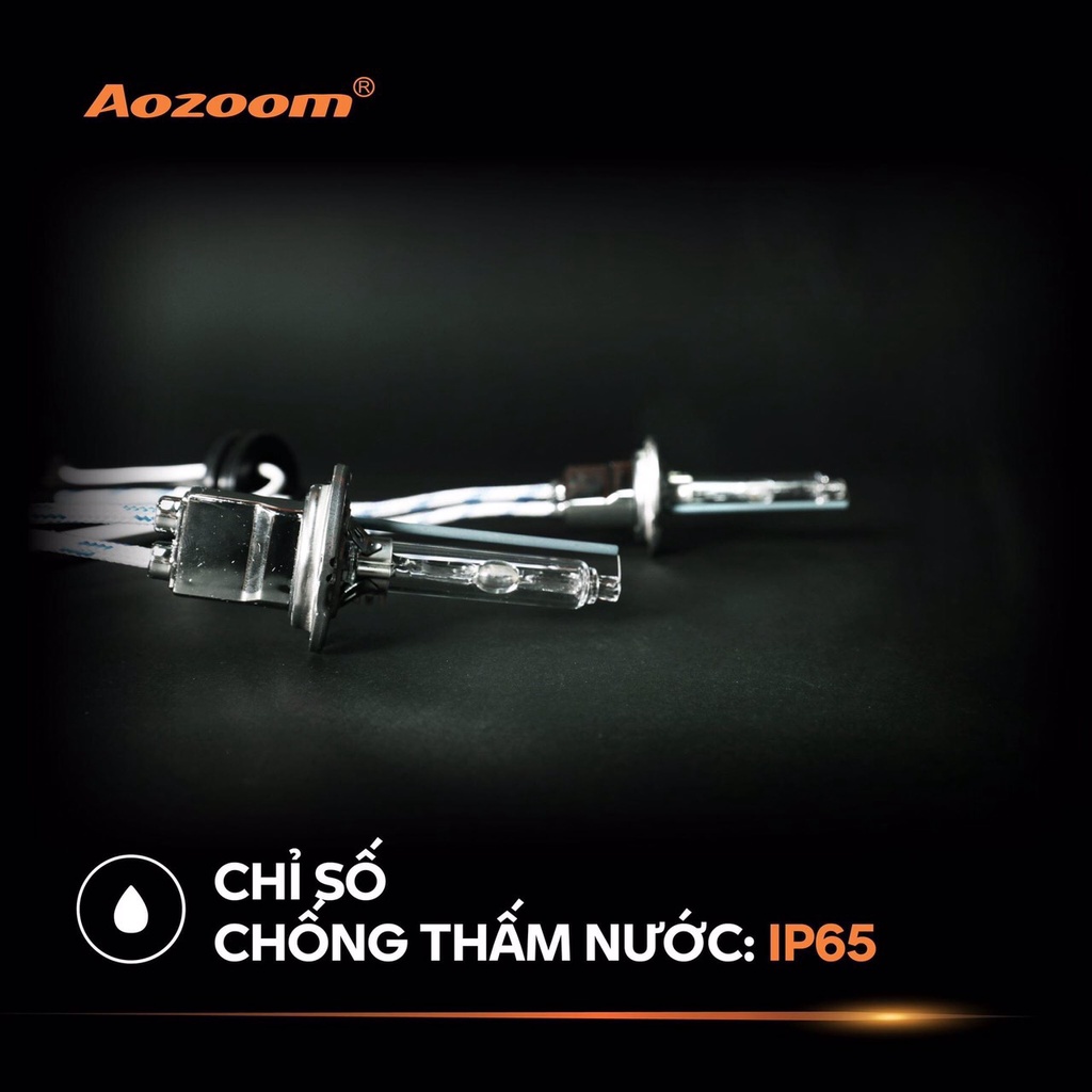 Bộ 2 Bóng Xenon tăng sáng FBL hiệu Aozoom chân H1,9006 cho đèn pha, cos, đèn gầm ô tô, xe hơi