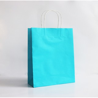Combo 10 Túi Kraft Thời Trang Màu Xanh Dương Size M
