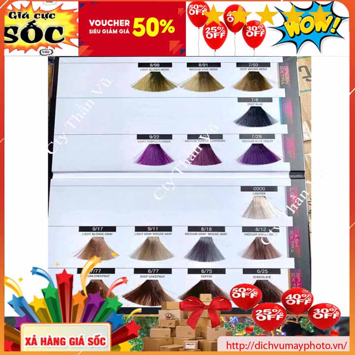 Thuốc Nhuộm Tóc Magicsil CEORALI Với 16 Màu lên Màu Đẹp kholinhkienmayin