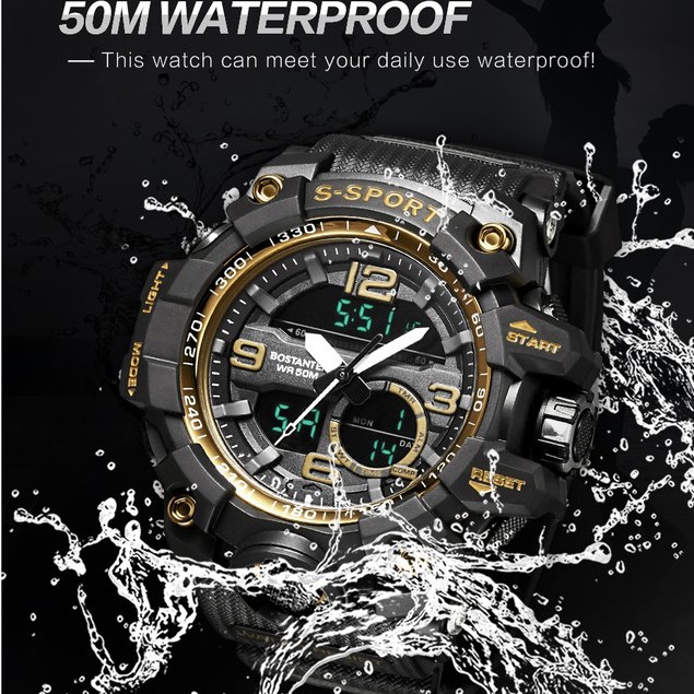 Bostanten Đồng Hồ Thể Thao Chống Sốc, Chống Thấm Nước Cho Nam | BigBuy360 - bigbuy360.vn