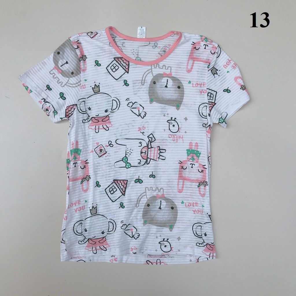 Áo cộc tay cotton giấy / cotton xước May size 160