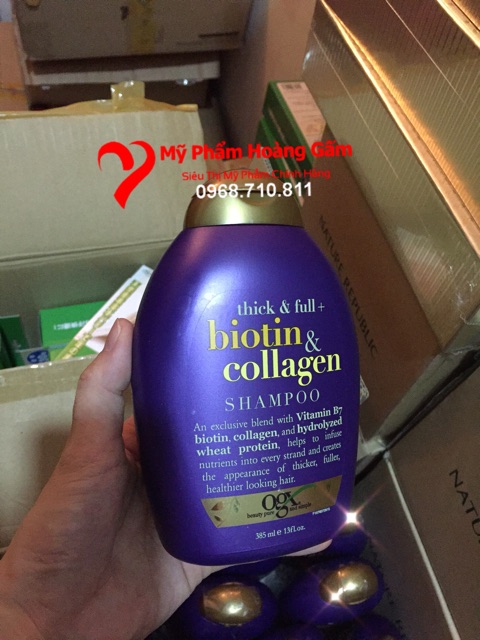 Dầu gội Biotin & Collagen 385ml của Mỹ