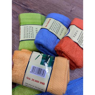 SET 5 CHIẾC KHĂN MẶT SỢI TRE CAO CẤP