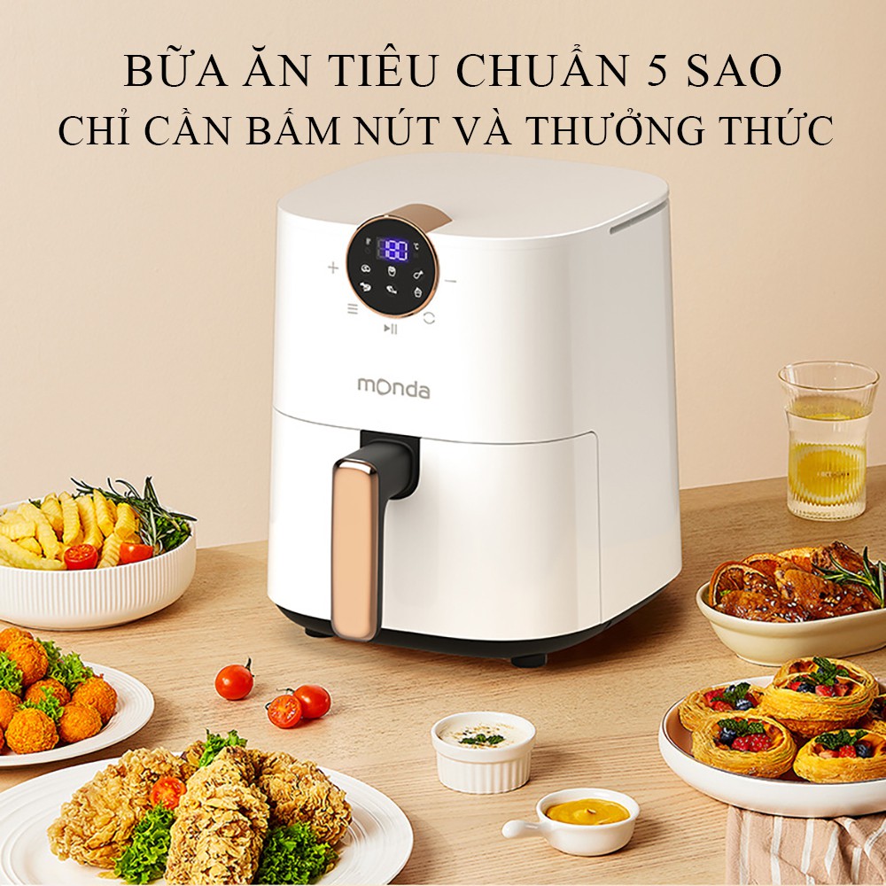 Nồi chiên không dầu điện tử, nồi chiên không dầu đa chức năng dung tích lớn chống dính, siêu tiết kiệm điện Bảo hành 2 n