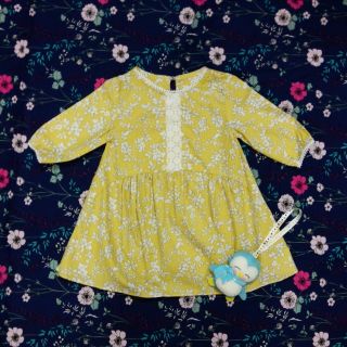 Váy tay lỡ chất liệu thô Hàn Quốc