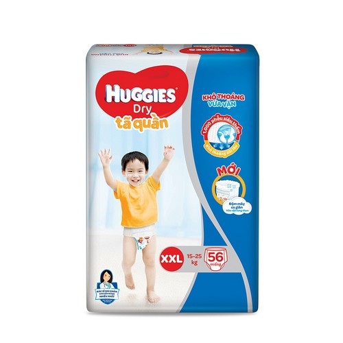 [Đủ size] Tã quần HUGGIES DRY PANTS SUPER JUMBO: M74-L68-XL62-XXL56