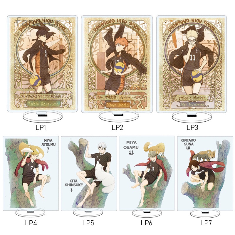 Mô hình nhân vật anime Haikyuu bằng acrylic có giá đỡ phong cách 2022 chất lượng cao