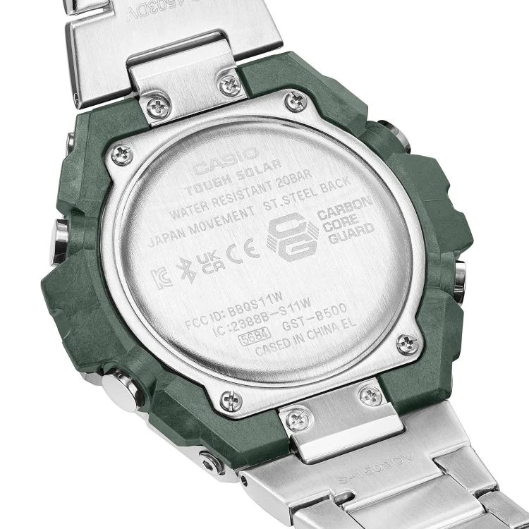 Đồng Hồ Casio Nam Dây Thép Không Ghỉ GSHOCK GST-B500AD-3ADR Chính Hãng