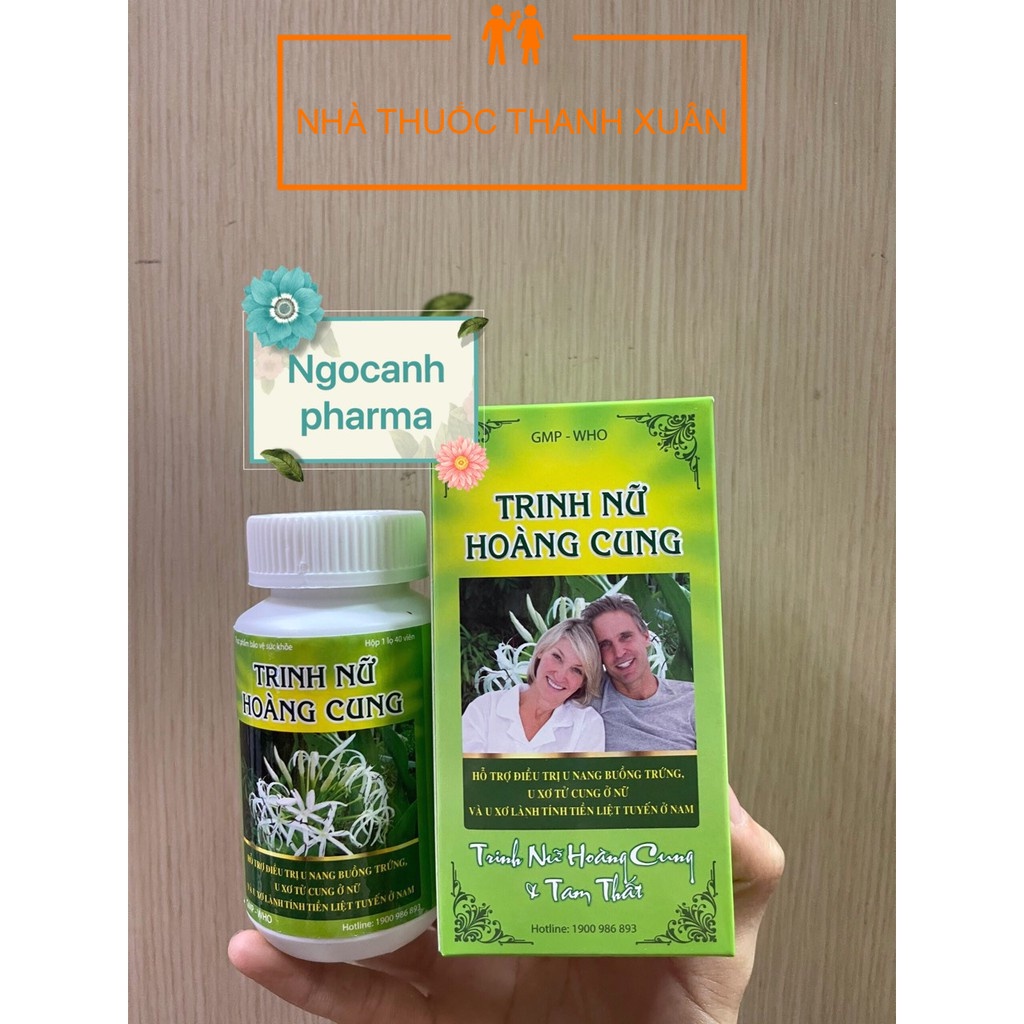 Viên uống TRINH NỮ HOÀNG CUNG TAM THẤT hỗ trợ nang buồng trứng và u xơ