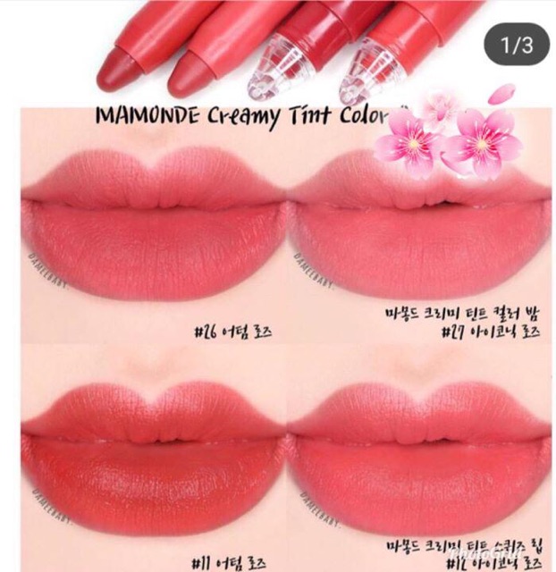 Son Bút Chì Siêu Lì Mamonde Creamy Tint Color Balm Intense Moncosmetics