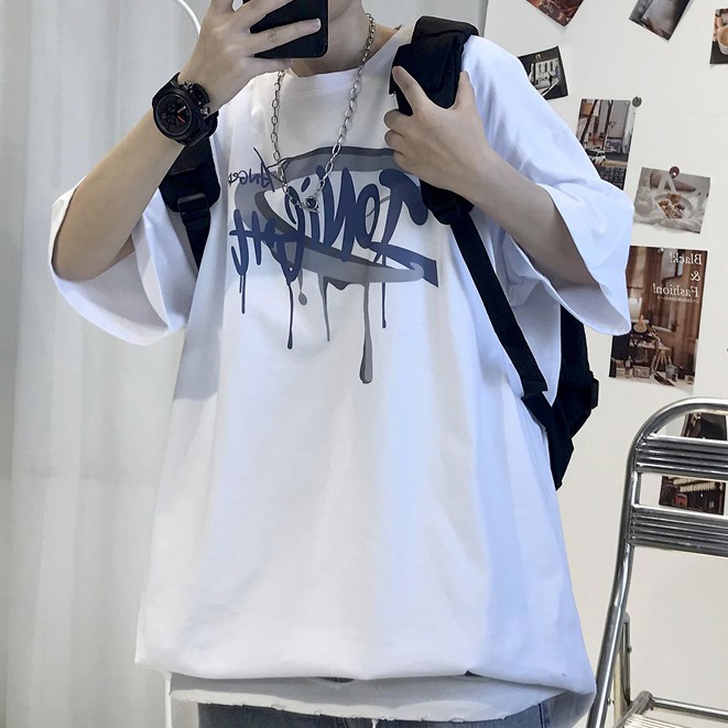 Áo thun tay ngắn thiết kế mới năng động thời trang dành cho cả nam và nữ