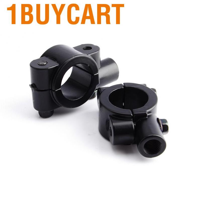 Bộ kẹp kính chiếu hậu gắn tay lái trái / phải xe mô tô 10mm 7/8&quot;