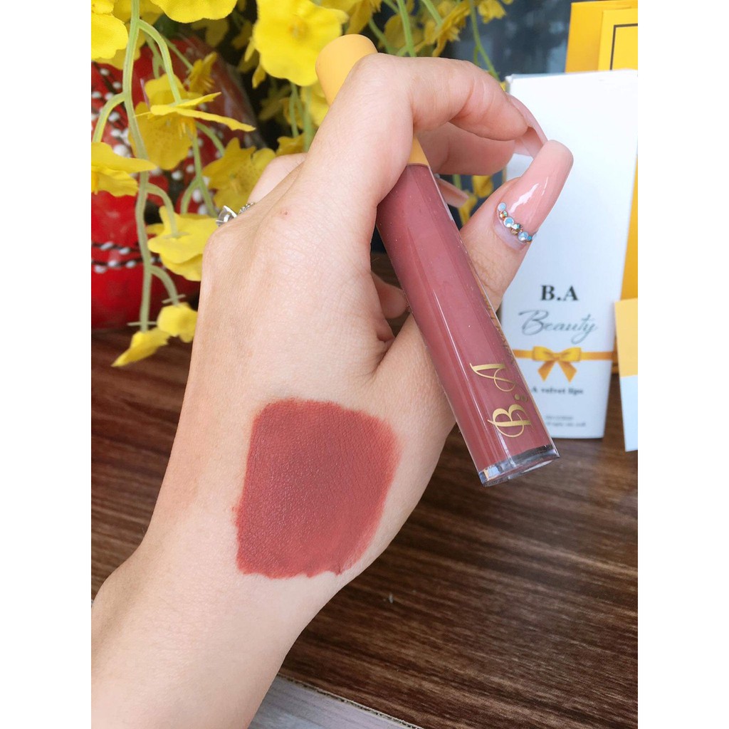 [ Nâu Tây ] màu son hot nhất Son kem cao cấp không chì B.a Beauty tặng kèm ủ môi | BigBuy360 - bigbuy360.vn